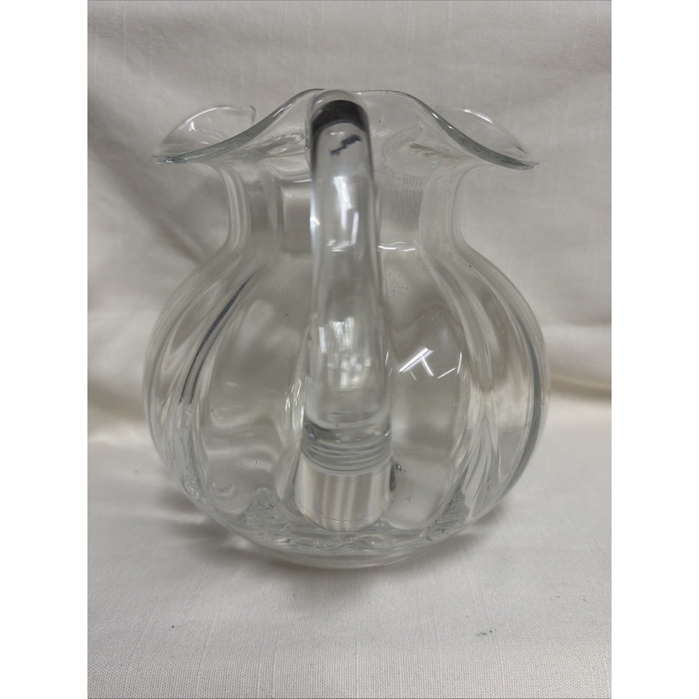 Tiffany & Co Crystal Devon Ruffled Rim Pitcher - Picture 4 of 8